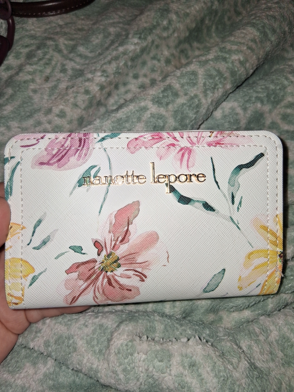 Nanette Lepore White Floral Wallet